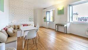 Perushuoneisto, kaupunkinäköala | Oleskelualue