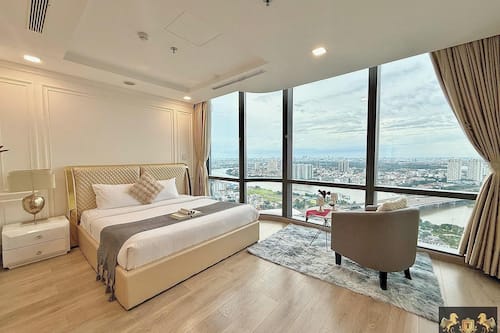 Signature Apartment, 4 Bedrooms, Balcony, City View | Premium bedding, individually decorated, individually furnished, desk