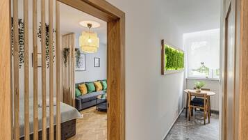 Comfort Apartment, 2 Bedrooms, Balcony | Living area | Flat-screen TV