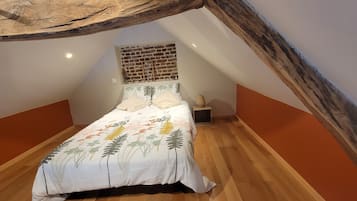2 chambres, lit parapluie, Wi-Fi gratuit, draps fournis
