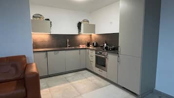 Apartment | Private kitchen | Fridge, oven, stovetop, dishwasher