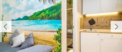 1 chambre, bureau, lit de bébé portatif, Wi-Fi