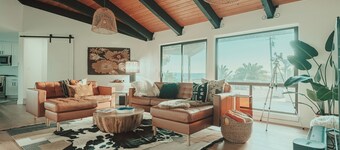 Hilltop luxe villa surrounded by vineyards and agaves with stunning Paso views.