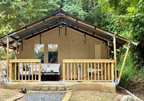 The ONLY glamping site in the New Millennium Forest in San Juan, PR
