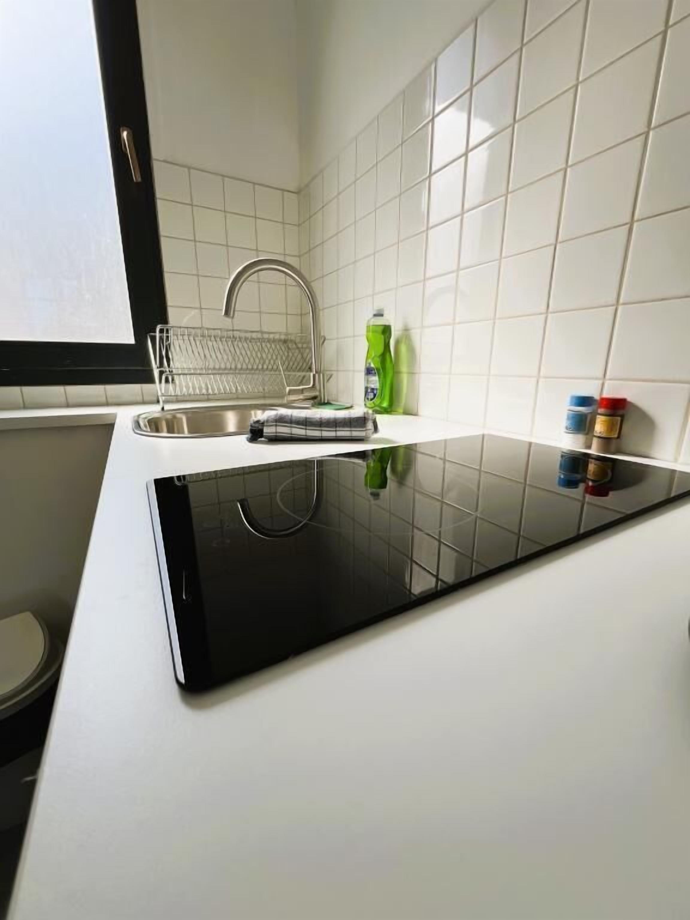 Douche, serviettes fournies