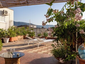 Dobbeltrom – panorama | Terrasse/patio