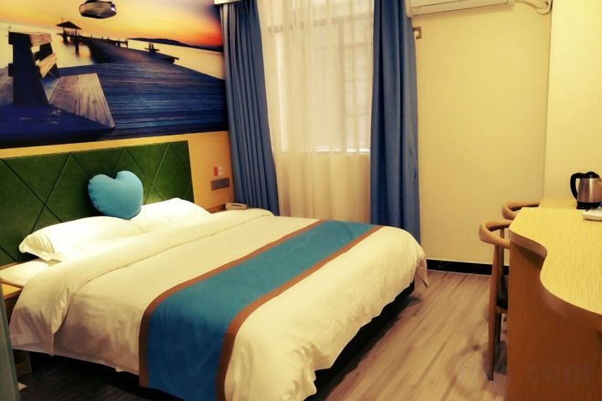 Couples Movie Viewing Double Bed Room