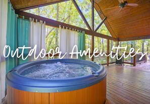Tina de hidromasaje al aire libre