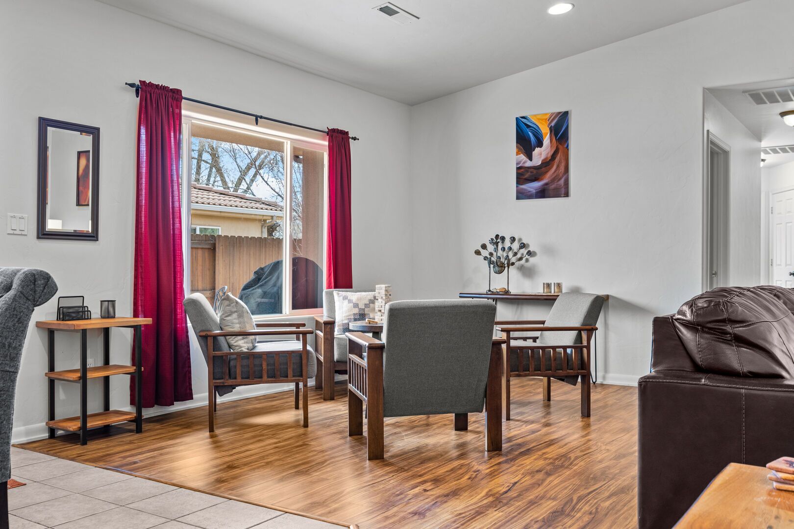 Sitteområde i lobbyen