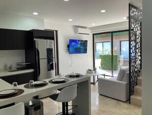 Interior - Room 2 room, terrace with pool and washing machine (Tulum)