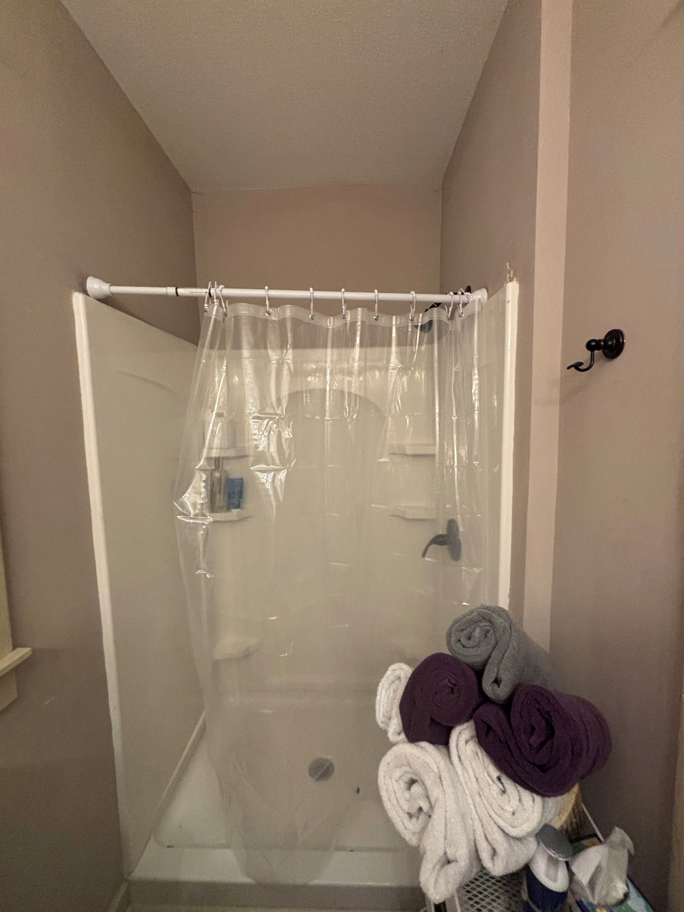 Towels, soap, toilet paper