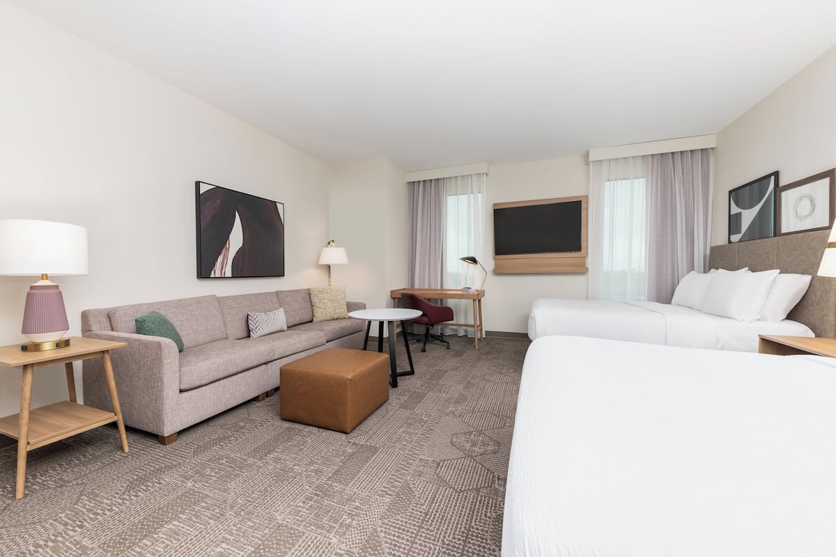 Premium bedding, pillow-top beds, in-room safe, blackout curtains