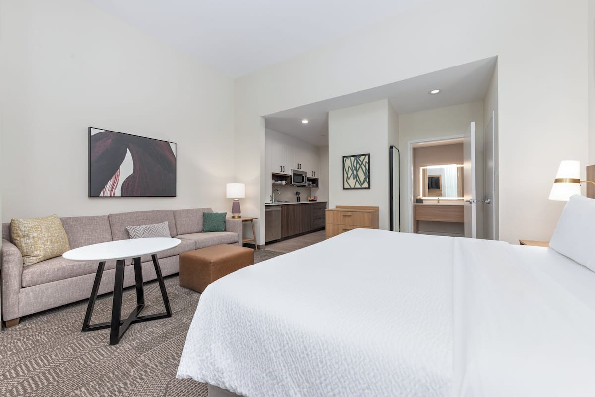 Premium bedding, pillowtop beds, in-room safe, blackout drapes