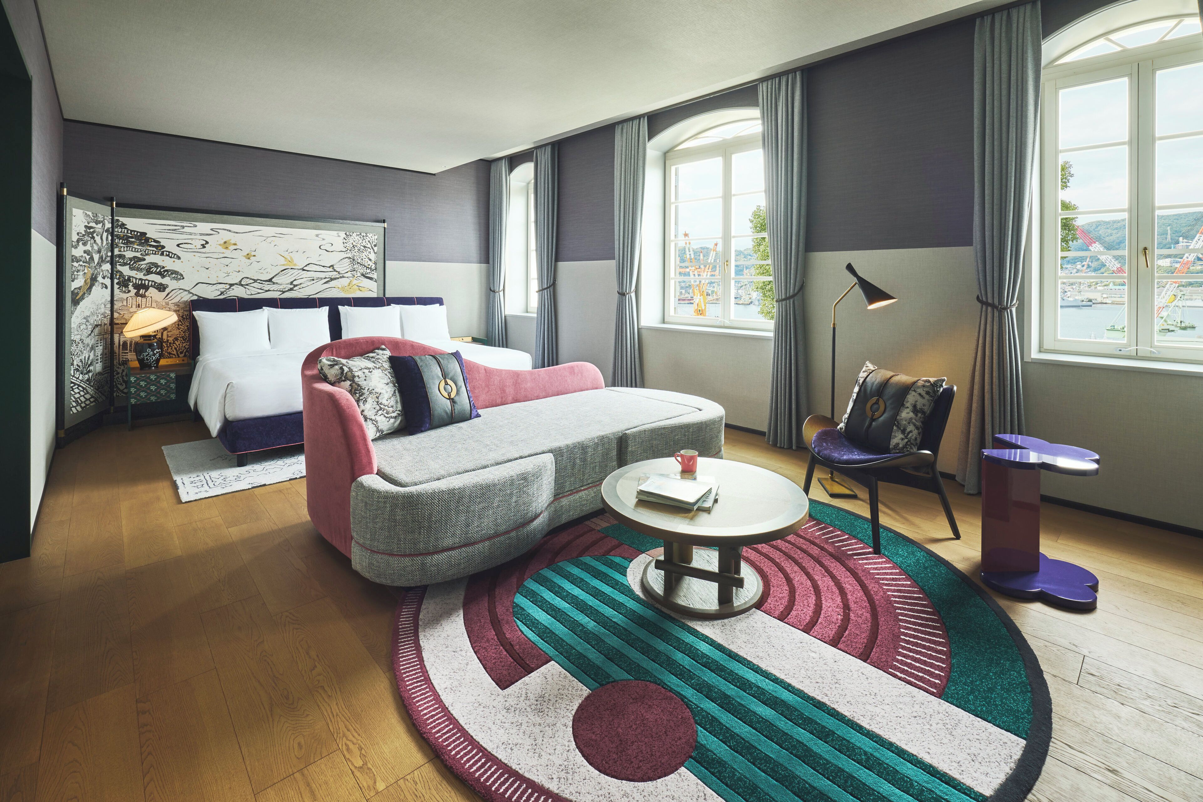 Suite, 2 Double Beds (Main Building) | 1 bedroom, minibar, in-room safe, blackout drapes