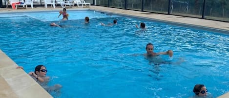 Indoor pool, a heated pool