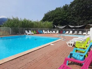 A heated pool
