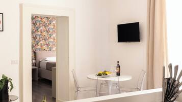 Deluxe Apartment, 2 Bedrooms | Private kitchen | Full-size fridge, microwave, stovetop, espresso maker