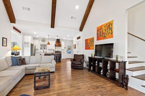 Smart TV, video games, DVD player, stereo