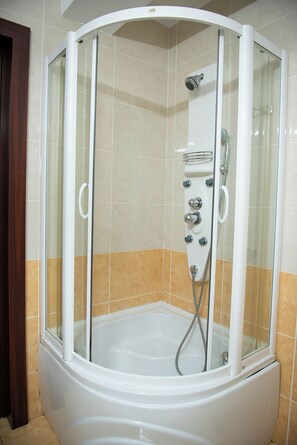 Shower, hair dryer, towels, soap - Pleasant chalet in charming Bușteni with view (Bușteni)