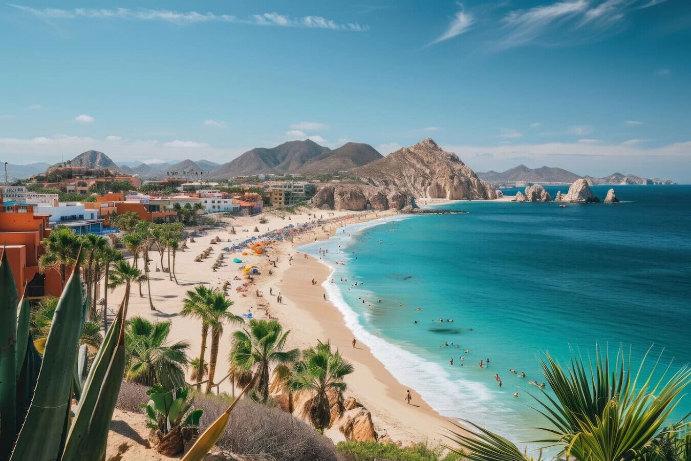 Beach nearby, sun loungers, beach towels