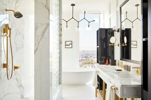 Suite (Ambassador) | Bathroom | Separate tub and shower, designer toiletries, hair dryer, bathrobes