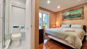 Camera Premium, 1 letto queen, bagno privato | Biancheria in cotone egiziano, biancheria da letto di alta qualità