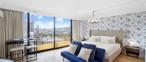 1 室のベッドルーム、デスク、WiFi