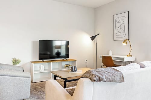 Apartment, 2 Bedrooms | Living area | 40-inch TV with digital channels