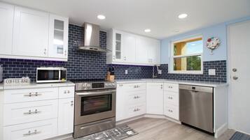 Microwave, oven, stovetop, dishwasher