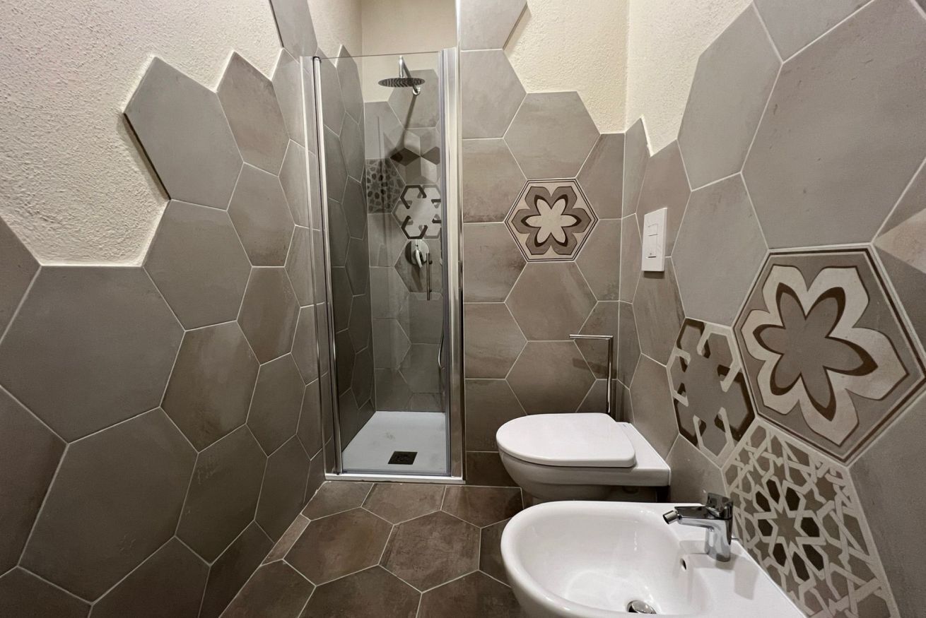 Regadera, secadora de cabello, bidet, toallas 