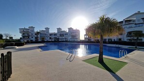 Pool - Lovely Ground Floor 2 Bed with Golf Course Views (Sucina)
