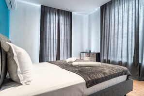 4 soverom, strykejern/-brett, reiseseng for barn og wi-fi