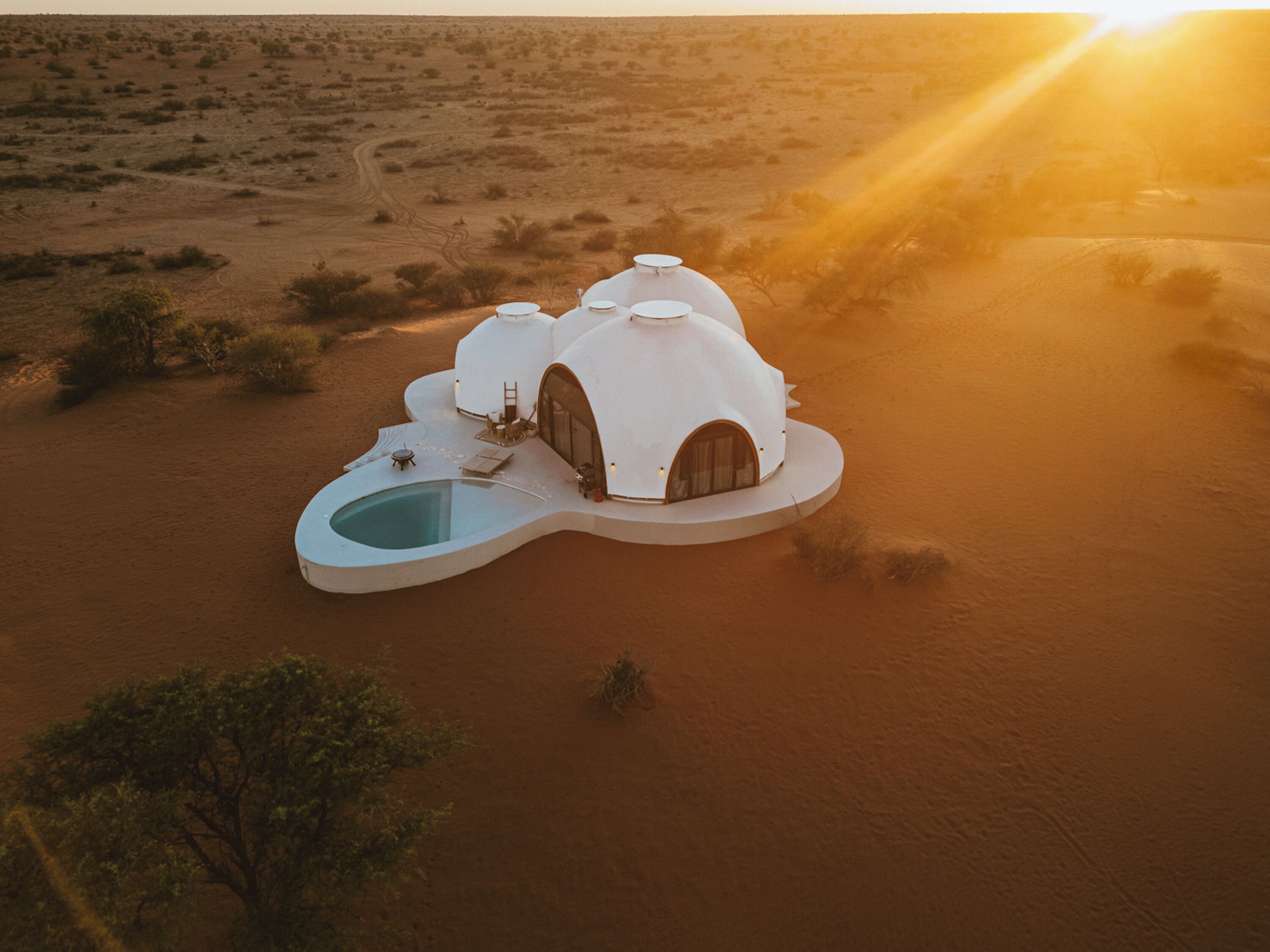 Uitzicht vanuit accommodatie