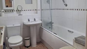 Hair dryer, towels