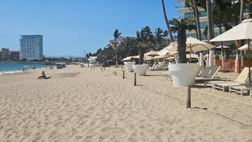 On the beach