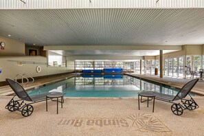 Indoor pool, a heated pool