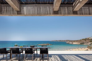 Outdoor dining - Coastal Villa Defined by Detail & Sleek Simplicity by etouri (Chania)