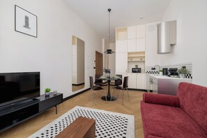 Apartamento, 1 quarto, sacada | 1 quarto, roupa de cama