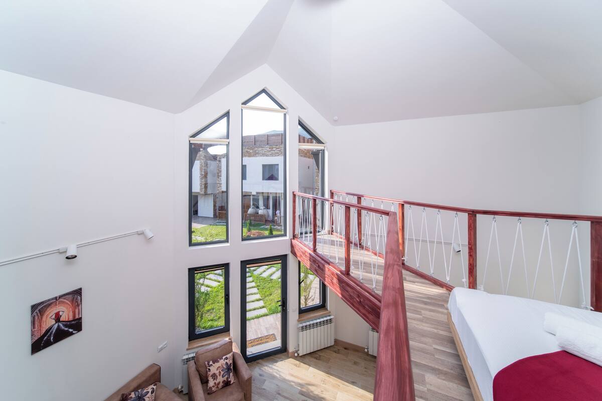 Deluxe-Maisonette, 1 Schlafzimmer, Gartenblick