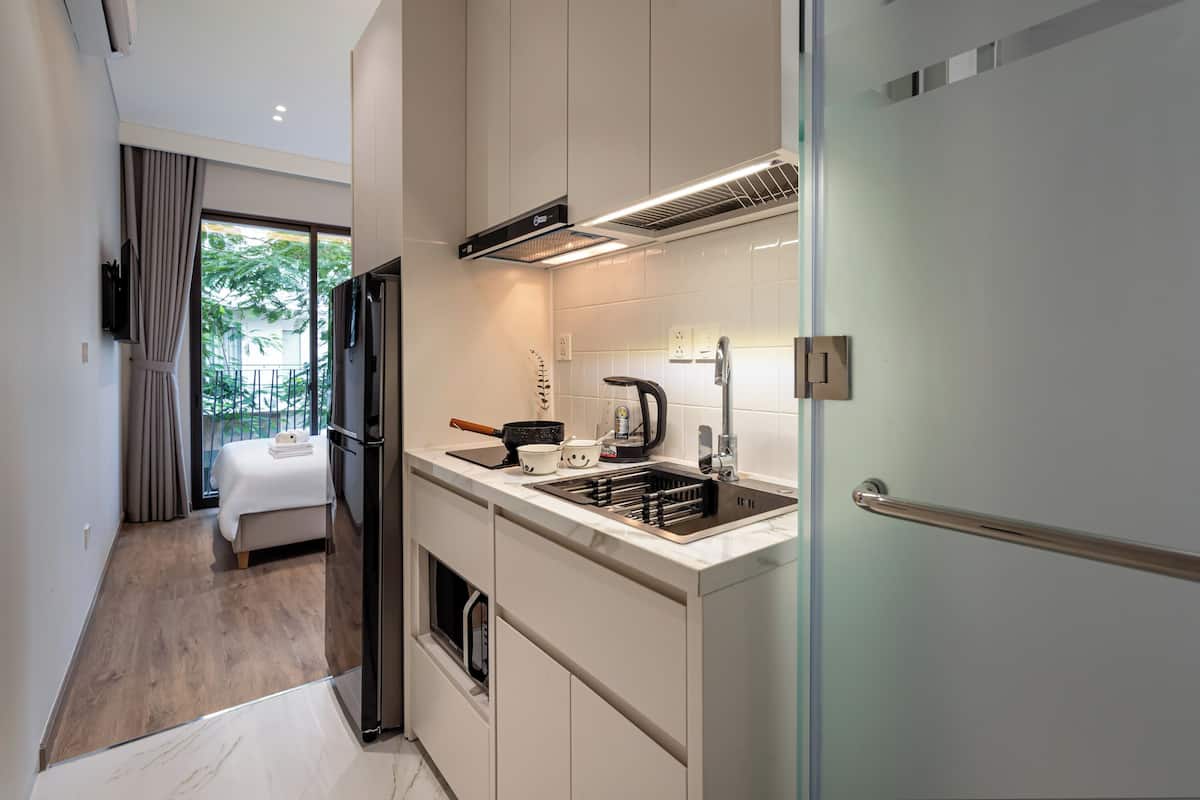 Quarto casal superior | Wi-Fi de cortesia, roupa de cama