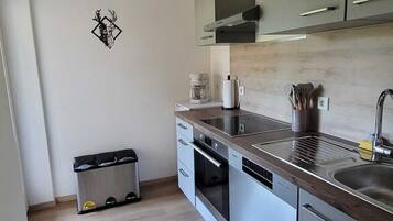 Frigorífico, horno, placa de cocina y lavavajillas