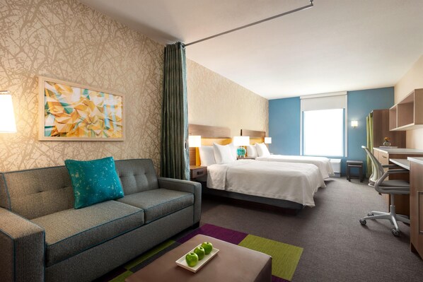 In-room safe, blackout curtains, iron/ironing board