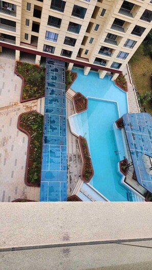 Comfort-lejlighed - balkon - udsigt til pool | Udsigt fra værelset