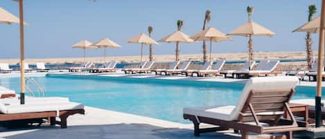 Private beach, snorkelling