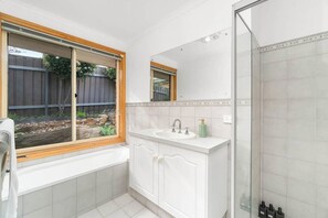 Shower, hair dryer