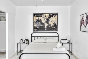 Desk, iron/ironing board, travel crib, free WiFi