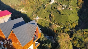 Vue depuis lâhĂ©bergement