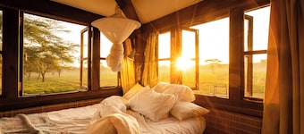 Unique 2-story tower with 360° wildlife views and stargazing showers.