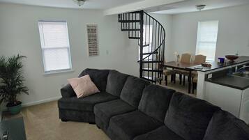 Smart TV, table football, books