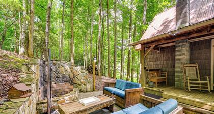 Patio & Fire Pit: Charming Cabin in Roaring Gap!